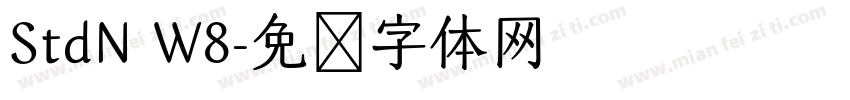 StdN W8字体转换